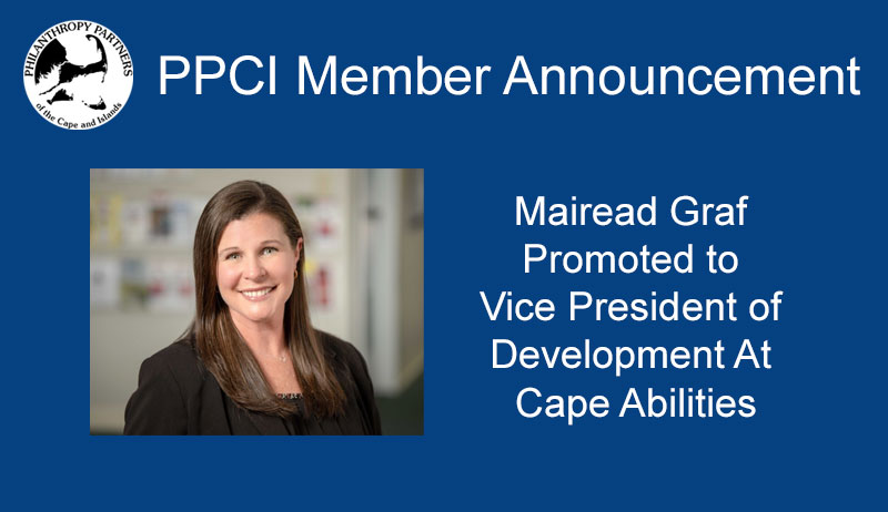 Member Announcement At Cape Abilities, Mairead Graf Promoted to Vice President of Development