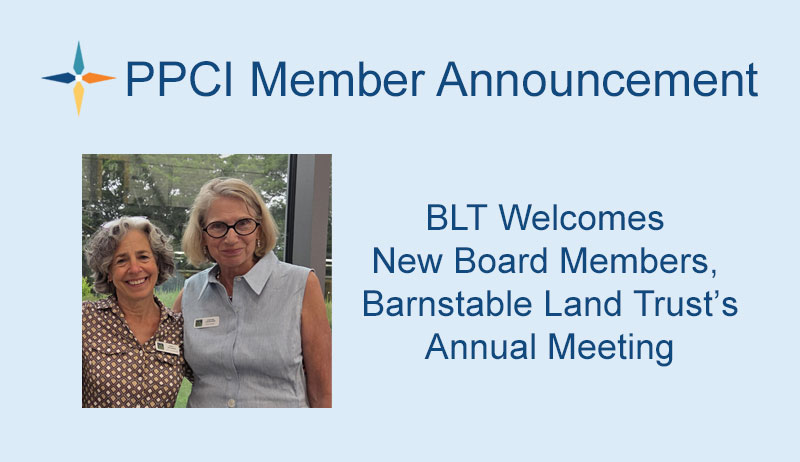 BLT Welcomes New Board Members, Barnstable Land Trust’s Annual Meeting